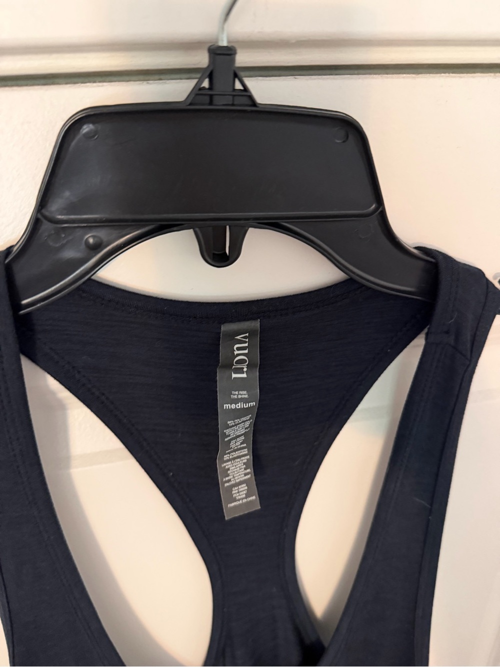 Women's Vuori Lux Racerback Jumpsuit in Heathered Navy Size M - Picture 2 of 6